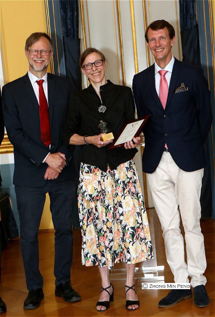 Prins Joachim med modtager af Europa Nostra pris 2019 i Christian VIII's Palae