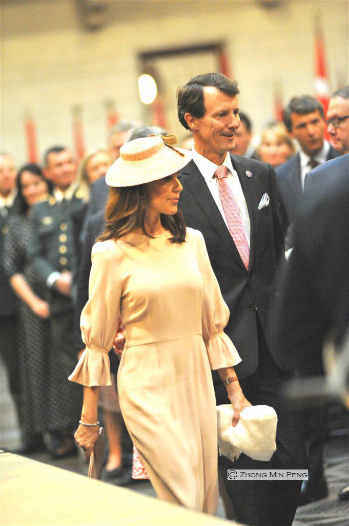 Prins Joachim og Prinsesse Marie af Danmark deltog loerdag den 15. juni 2019 i en festgudstjeneste i Vor Frue Kirke