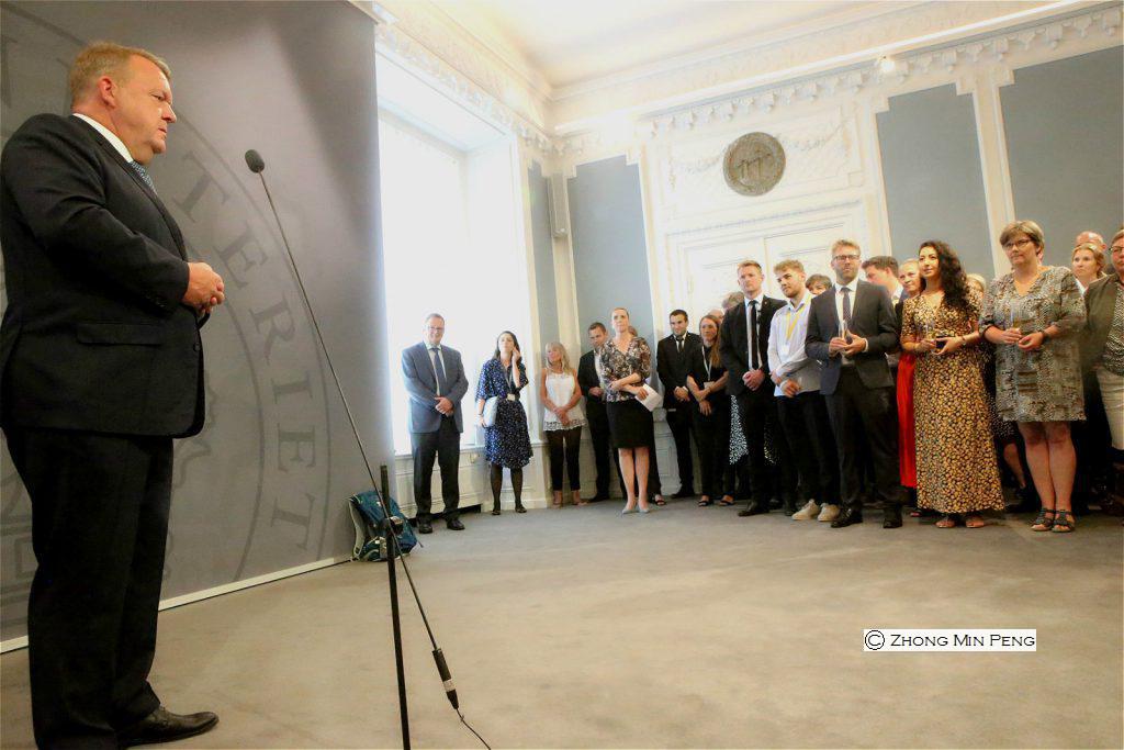 Tidl statsminister Lars Loekke Rasmussen holder tale