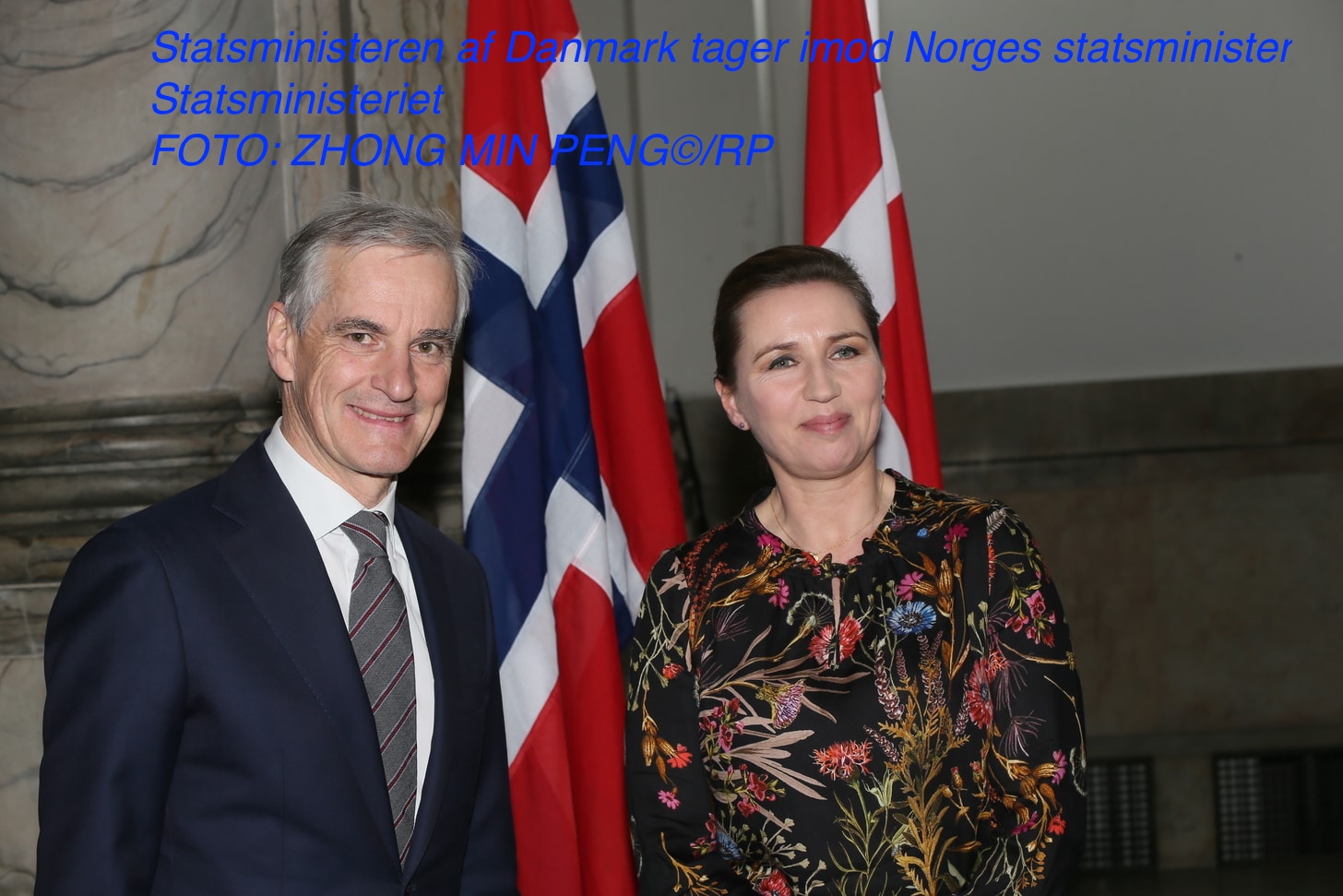 Statsministeren af Danmark tager imod Norges statsministerStatsministeriet