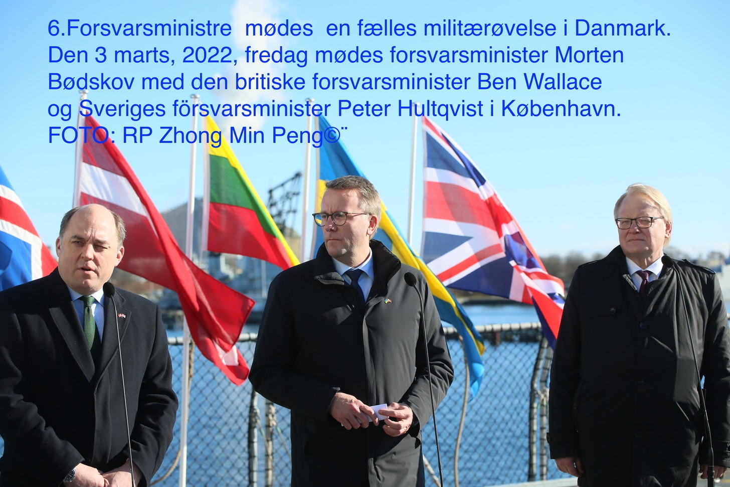 Forsvarsministre af DK UK SE mødes en fælles militærøvelse i Danmark