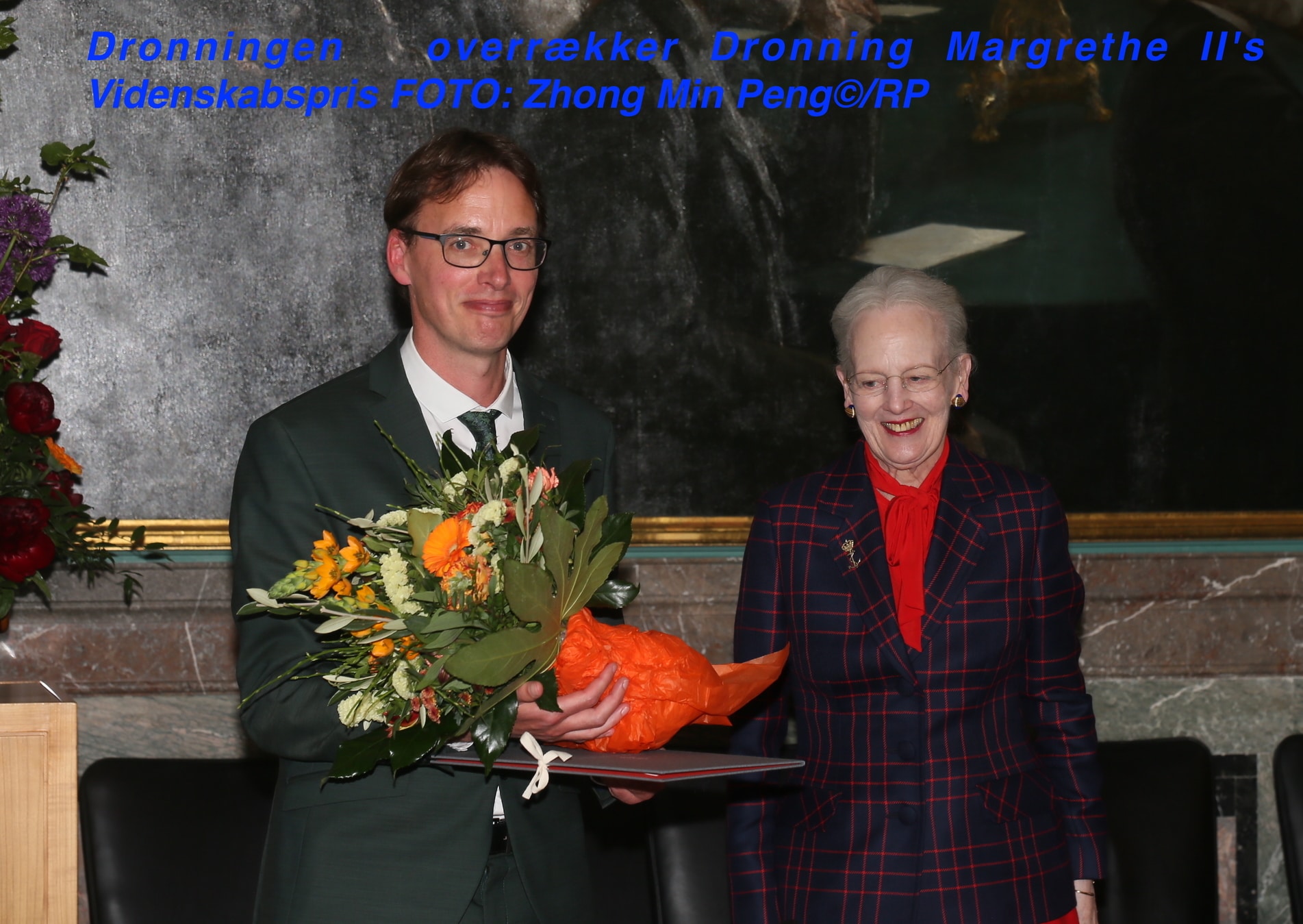 Dronningen overrækker Dronning Margrethe II’s Videnskabspris
