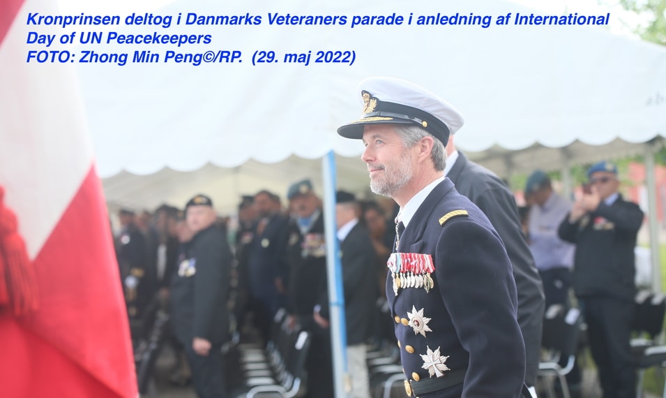 Kronprinsen af Danmark deltog i Danmarks Veteraners parade