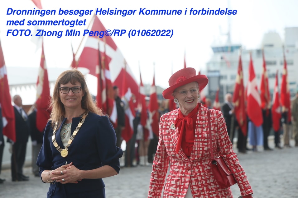 Dronningen besøgte Helsingør Kommune i forbindelse med sommertogtet