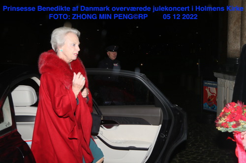 Prinsesse Benedikte af Danmark overværede julekoncert i Holmens Kirke