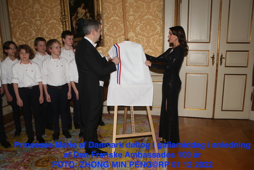 Prinsesse Marie af Danmark deltog i gallamiddag i anledning af Den Franske Ambassades 100 år