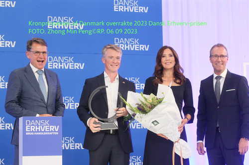 Kronprinsessen af Danmark overrakte  2023 Dansk Erhverv-prisen