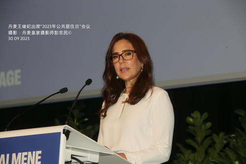 丹麦王储妃出席“2023年公共居住日”会议
