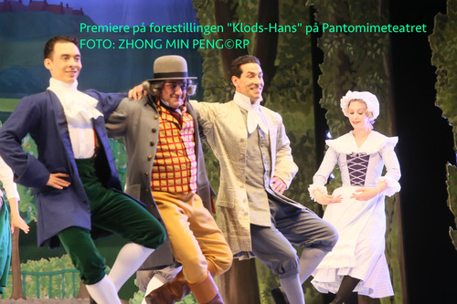 Premiere på forestillingen “Klods-Hans” på Pantomimeteatret